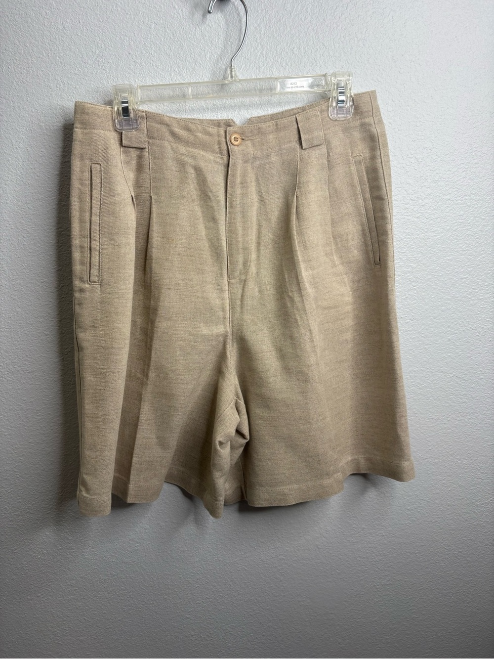 Liz Claiborne Sport Size 12 Linen Blend Shorts